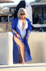 EMILY ATACK in Swimsuit at Santana Bar in Mykonos 08/09/2019