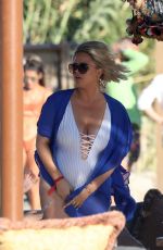 EMILY ATACK in Swimsuit at Santana Bar in Mykonos 08/09/2019