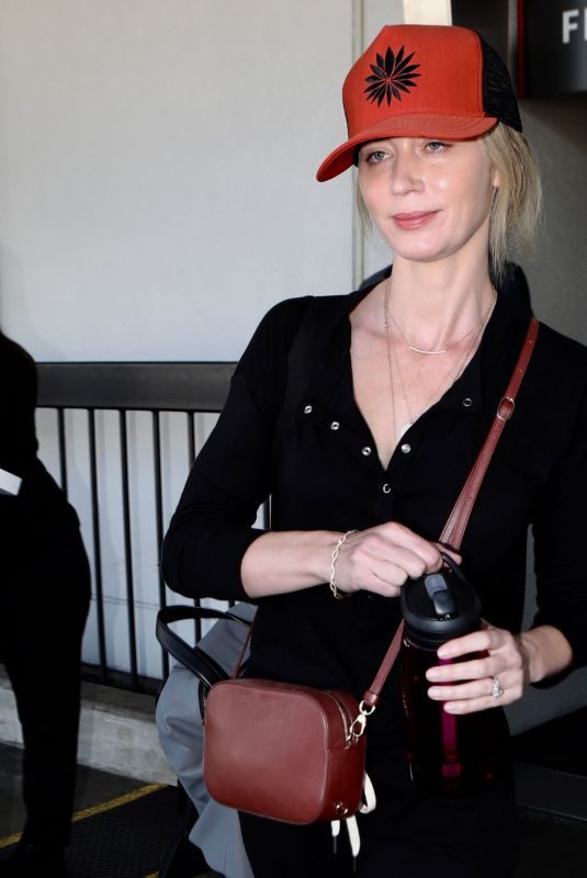 EMILY BLUNT at Los Angeles International Airport 08/20/2019