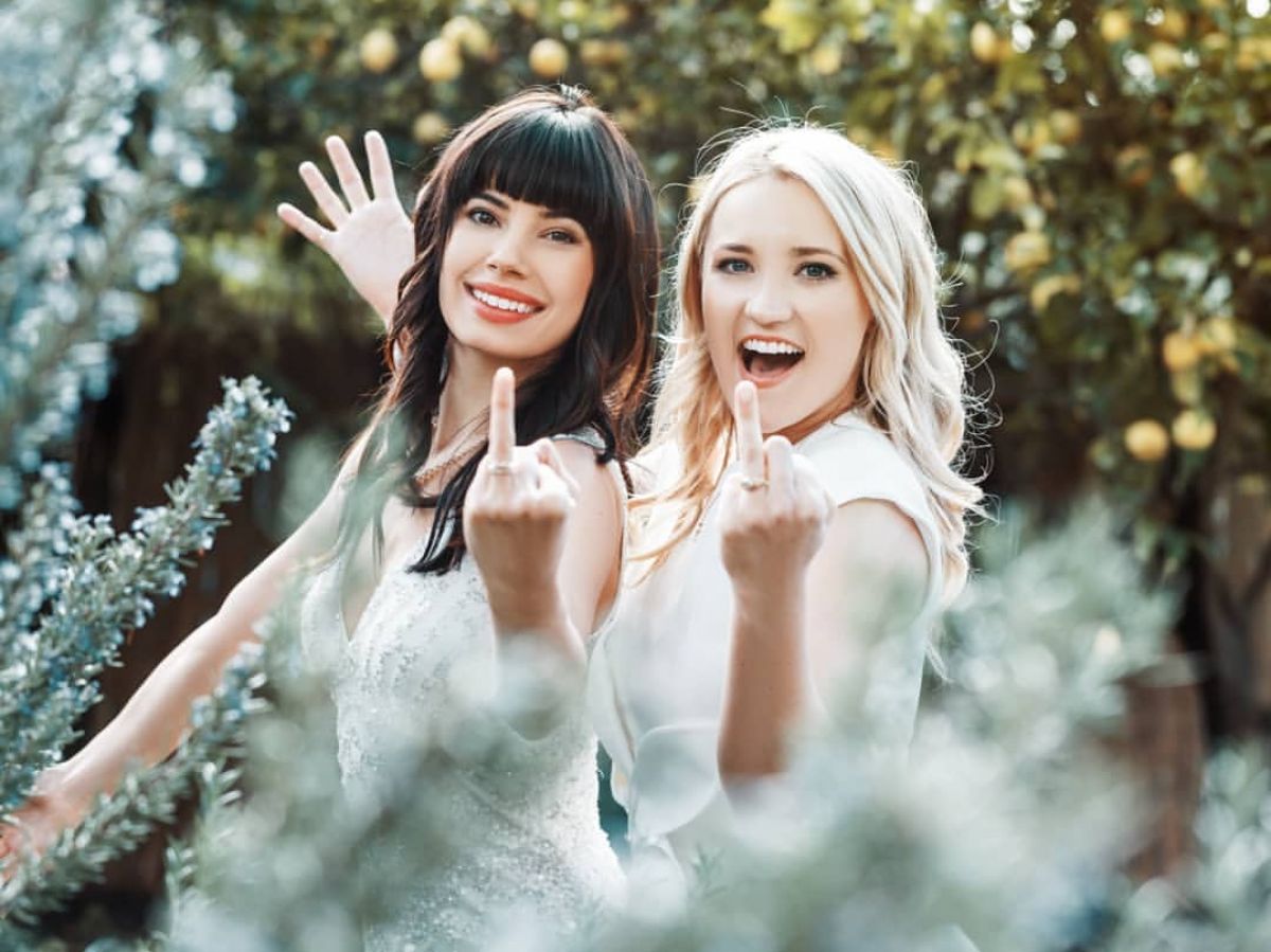 EMILY OSMENT and JENNA LYNG ADAMS for Anna Akana.