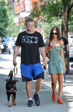 EMILY RATAJKOWSKI and Sebastian Bear-McClard Out with Their Dog in New York 08/03/2019