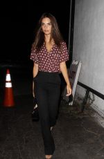 EMILY RATAJKOWSKI Night Out in Los Angeles 08/15/2019