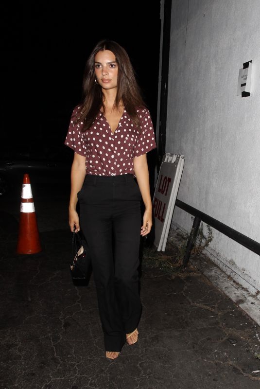 EMILY RATAJKOWSKI Night Out in Los Angeles 08/15/2019