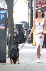 EMILY RATAJKOWSKI Out with her Dog Colombo in New York 08/01/2019
