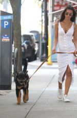 EMILY RATAJKOWSKI Out with her Dog Colombo in New York 08/01/2019