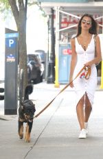 EMILY RATAJKOWSKI Out with her Dog Colombo in New York 08/01/2019