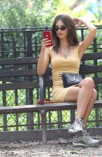 EMILY RATAJKOWSKI Out with Her Dog in New York 08/02/2019