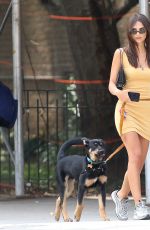 EMILY RATAJKOWSKI Out with Her Dog in New York 08/02/2019