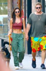 EMILY RATAJKOWSKI Out with Her Dog in New York 08/17/2019
