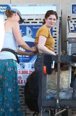 EMMA KENNEY on the Set of Shameless in Los Angeles 07/31/2019