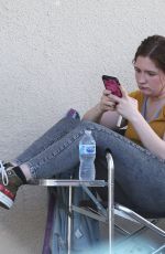 EMMA KENNEY on the Set of Shameless in Los Angeles 07/31/2019