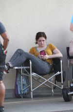 EMMA KENNEY on the Set of Shameless in Los Angeles 07/31/2019