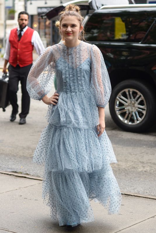 EMMA NELSON Arrives at Her Hotel in New York 08/13/2019