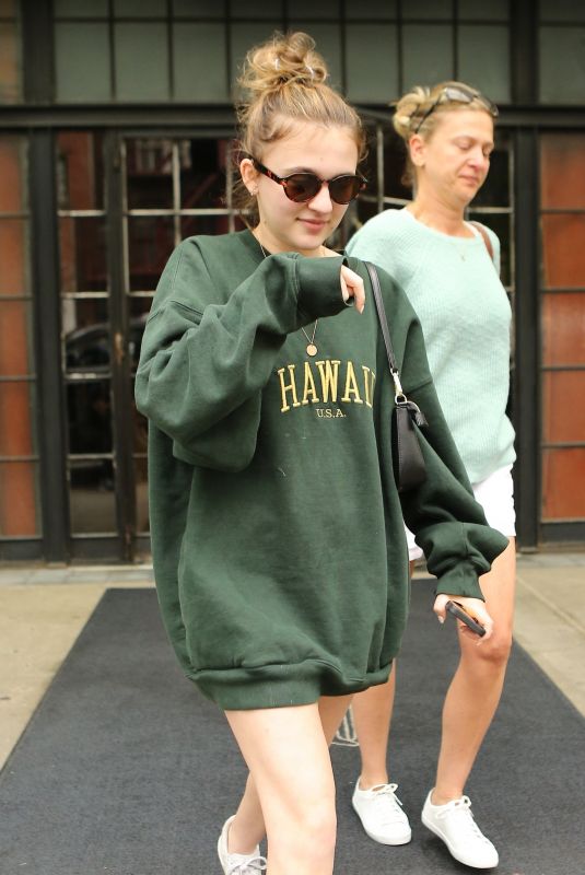 EMMA NELSON Leaves Her Hotel in New York 08/13/2019
