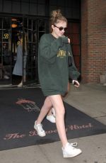EMMA NELSON Leaves Her Hotel in New York 08/13/2019