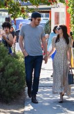EMMA ROBERTS and Garrett Hedlund Out for Luncg in Los Feliz 08/10/2019
