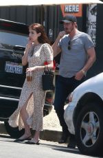 EMMA ROBERTS and Garrett Hedlund Out for Luncg in Los Feliz 08/10/2019