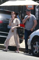 EMMA ROBERTS and Garrett Hedlund Out for Luncg in Los Feliz 08/10/2019