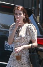 EMMA ROBERTS and Garrett Hedlund Out for Luncg in Los Feliz 08/10/2019