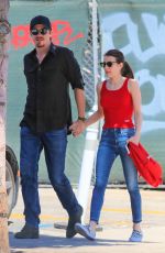 EMMA ROBERTS and Garrett Hedlund Out in Los Angeles 08/27/2019