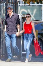 EMMA ROBERTS and Garrett Hedlund Out in Los Angeles 08/27/2019