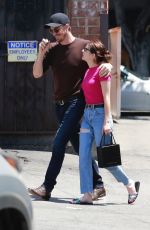 EMMA ROBERTS and Garrett Hedlund Out in Los Feliz 08/09/2019