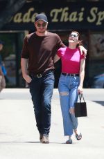 EMMA ROBERTS and Garrett Hedlund Out in Los Feliz 08/09/2019