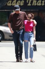 EMMA ROBERTS and Garrett Hedlund Out in Los Feliz 08/09/2019