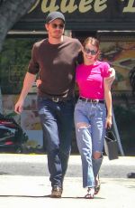 EMMA ROBERTS and Garrett Hedlund Out in Los Feliz 08/09/2019
