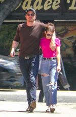 EMMA ROBERTS and Garrett Hedlund Out in Los Feliz 08/09/2019