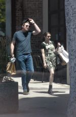 EMMA ROBERTS and Garrett Hedlund Out Shopping in Los Angeles 08/26/2019