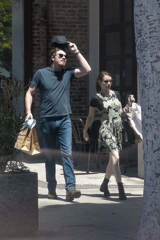 EMMA ROBERTS and Garrett Hedlund Out Shopping in Los Angeles 08/26/2019