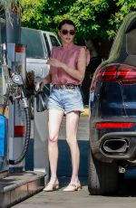 EMMA ROBERTS at a Gas Station in Los Feliz 08/23/2019