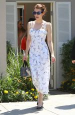 EMMA ROBERTS Heading to Instyle Day of Indulgence Party in Brentwood 08/11/2019