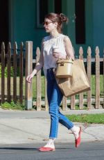 EMMA ROBERTS Leaves Oaks Gourmet in Los Angeles 08/06/2019