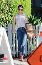 EMMA ROBERTS Leaves Oaks Gourmet in Los Angeles 08/06/2019