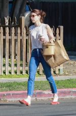 EMMA ROBERTS Leaves Oaks Gourmet in Los Angeles 08/06/2019