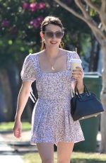EMMA ROBERTS Out for Coffee in Los Angeles 08/15/2019