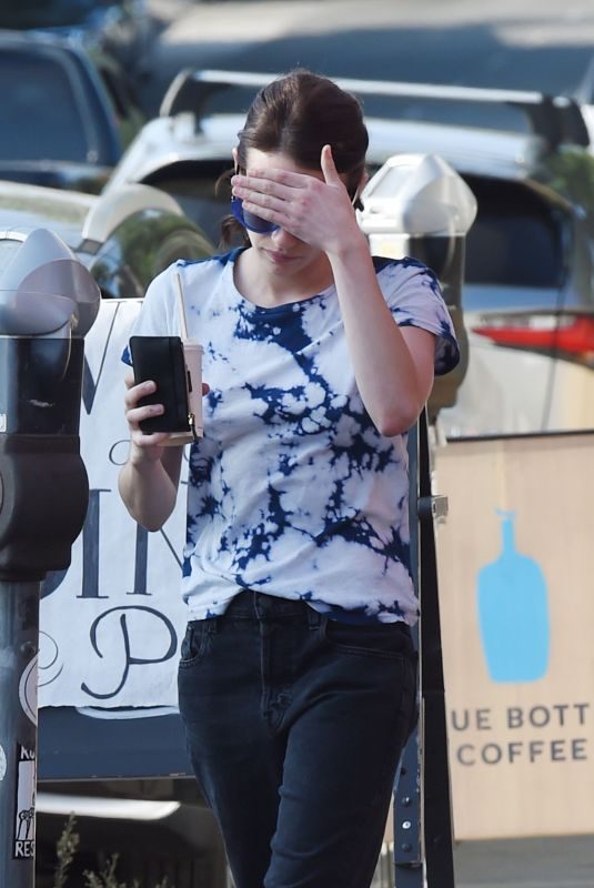 EMMA ROBERTS Out for Coffee in Los Angeles 08/22/2019