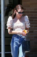 EMMA ROBERTS Out for Lunch at Little Dom