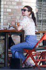 EMMA ROBERTS Out for Lunch at Little Dom