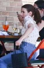 EMMA ROBERTS Out for Lunch at Little Dom