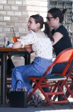 EMMA ROBERTS Out for Lunch at Little Dom