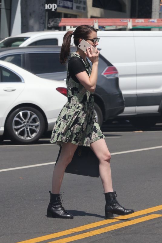 EMMA ROBERTS Out Shopping in Los Angeles 08/26/2019