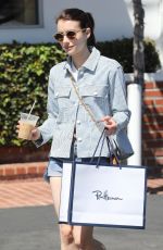 EMMA ROBERTS Out Shopping in West Holywood 08/30/2019