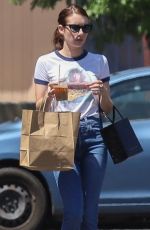 EMMA ROBERTS Picks Lunch To-go Out in Los Feliz 08/05/2019