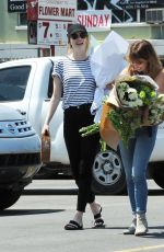 EMMA STONE, MARTHA MACISAAC and SUGAR LYN BEARD Out in Los Angeles 08/11/2019