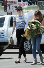 EMMA STONE, MARTHA MACISAAC and SUGAR LYN BEARD Out in Los Angeles 08/11/2019