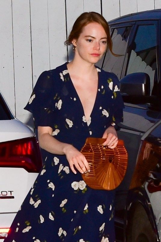 EMMA STONE Out and About in Santa Monica 08/07/2019