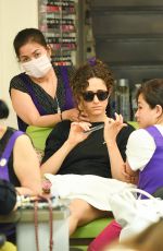 EMMY ROSSUM at a Nails Salon in Beverly Hills 08/10/2019